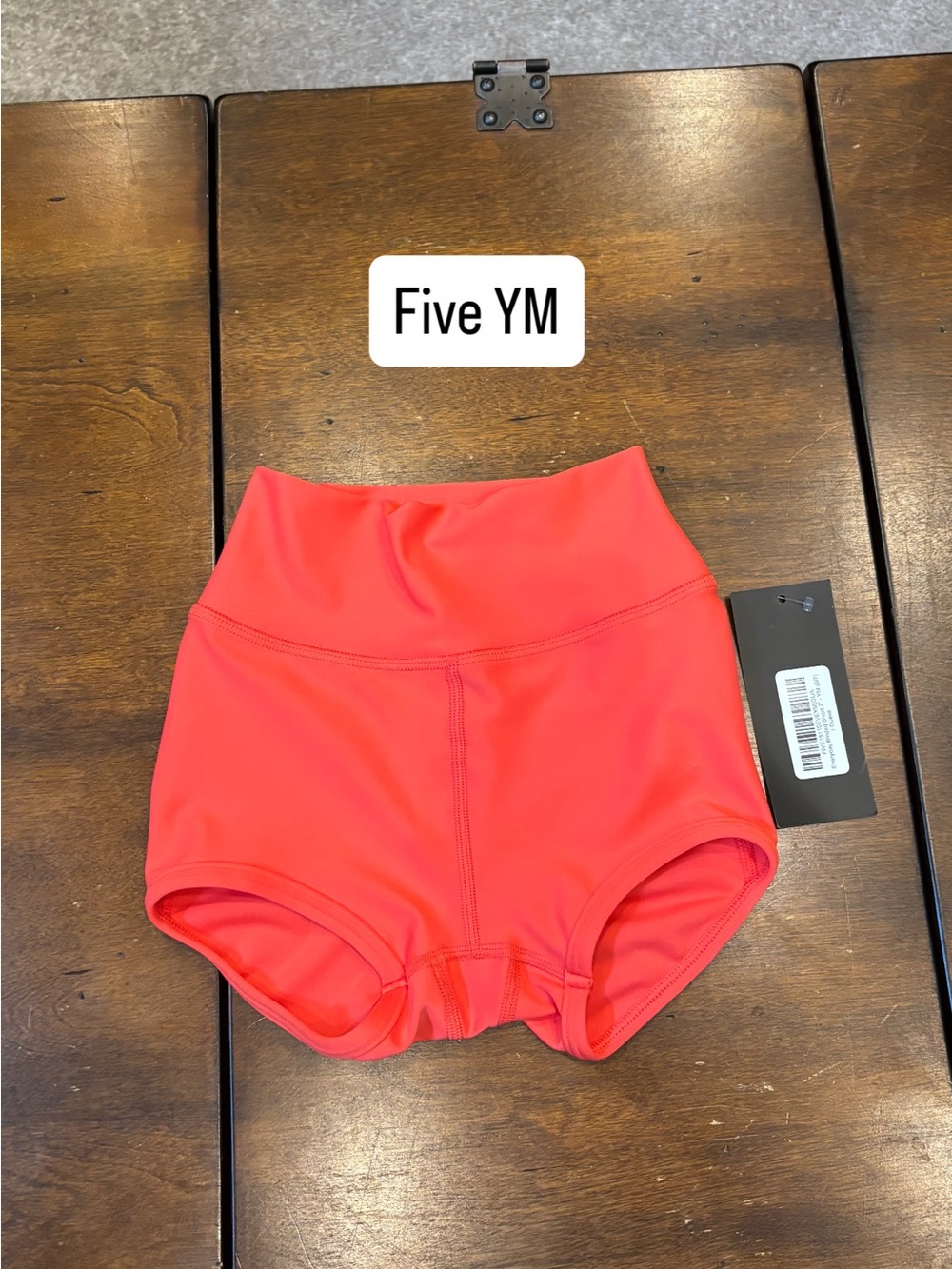 High-Waisted Girls' Active Shorts five the label